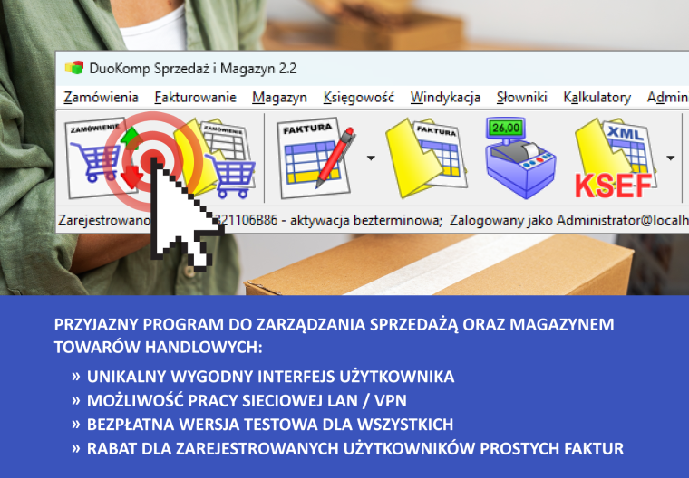 DuoKomp Sprzedaż i Magazyn – przyjazny program do zarządzania sprzedażą